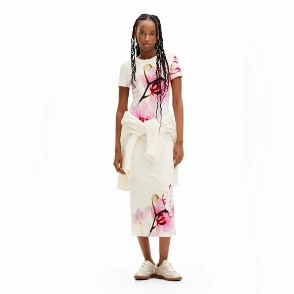 Desigual M. Christian Lacroix orchid midi dress XL - Picture 7 of 8